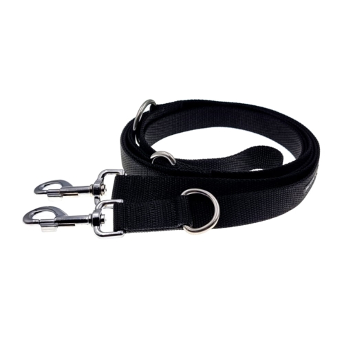 smycz przepinana 25mm czarna