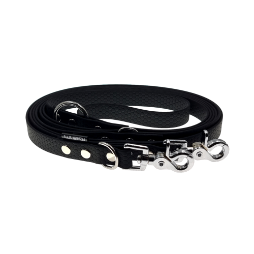 smycz przepinana wodoodporna hexa 20mm czarna