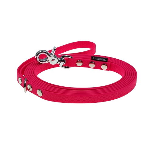 smycz tradycyjna klasyczna miejska hexa 13mm różowa neonowa