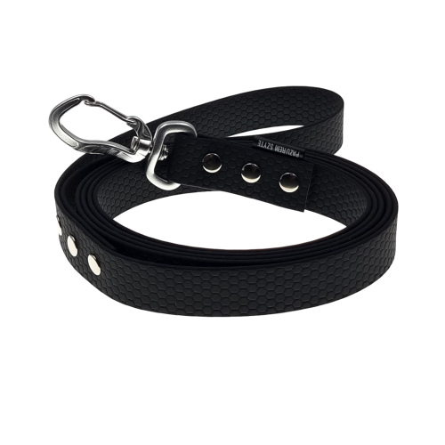 smycz tradycyjna klasyczna miejska hexa 25mm czarna