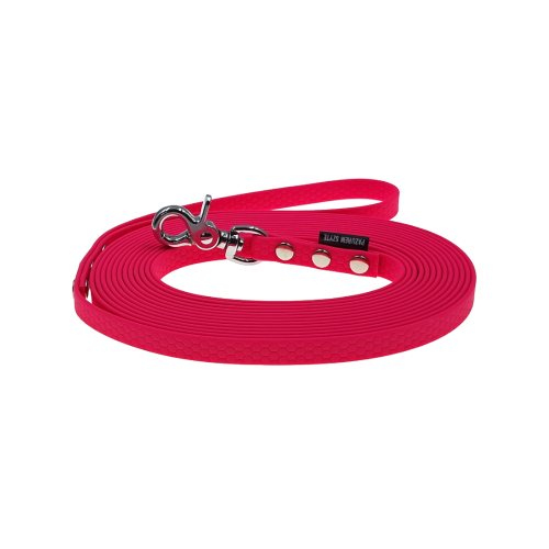 smycz linka treningowa wodoodporna hexa 13mm różowa neonowa