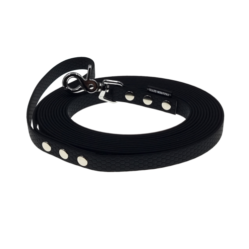 smycz linka treningowa wodoodporna hexa 16mm czarna