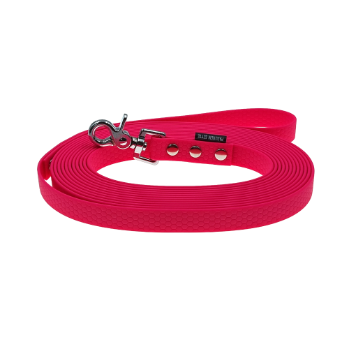 smycz linka treningowa wodoodporna hexa 20mm różowa neonowa