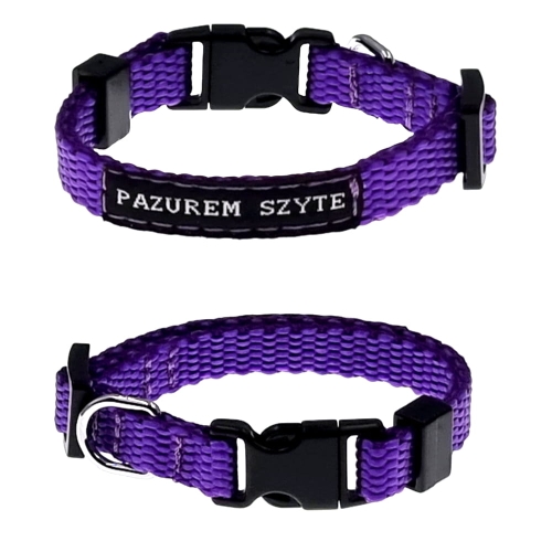 obroża na zatrask z taśmy polipropylenowej 10mm fioletowa