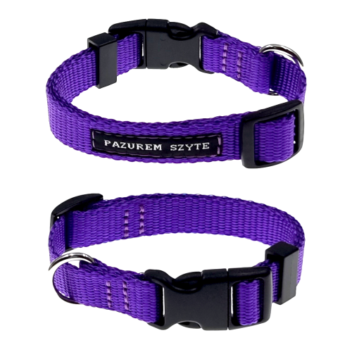 obroża na zatrask z taśmy polipropylenowej 15mm fioletowa