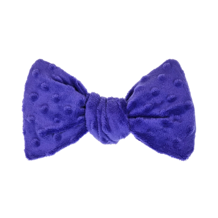 zabawka dla psa szeleszcząca kokardka szarpak fioletowa